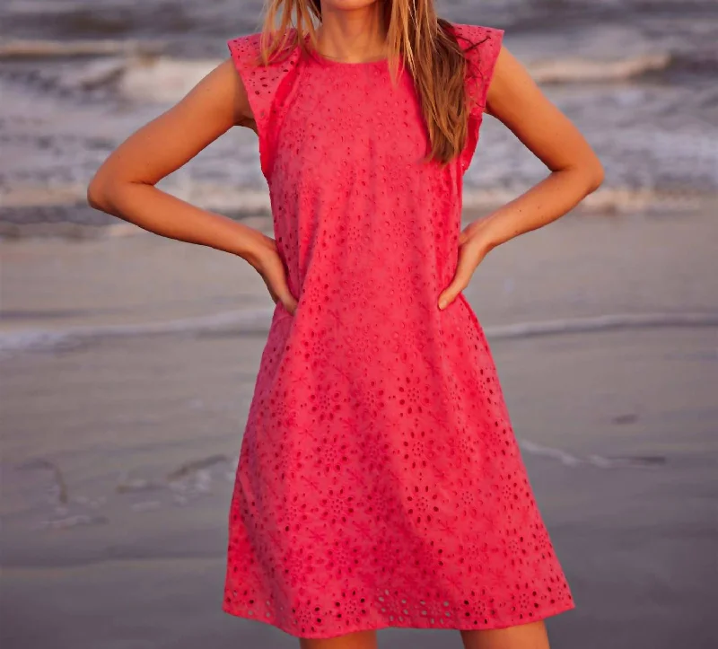 Luxe Women's Fashion Kaia Dress In Fandango Pink
