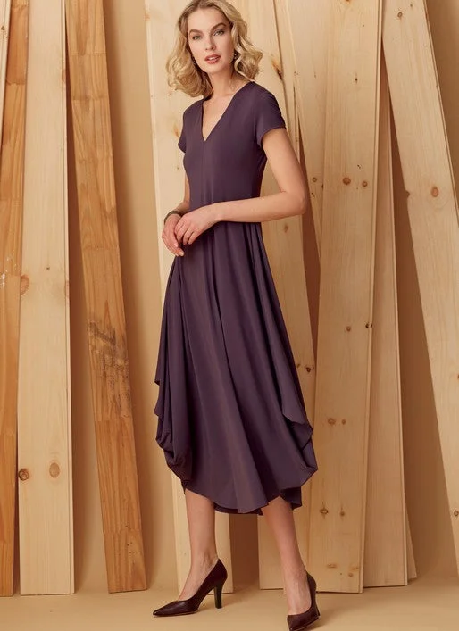 Everyday Fashion Vogue V-Neck Dress V9268