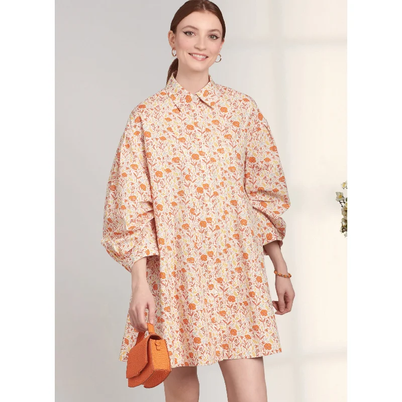 Sustainable Women's Clothes Simplicity Button Down Dresses S9641