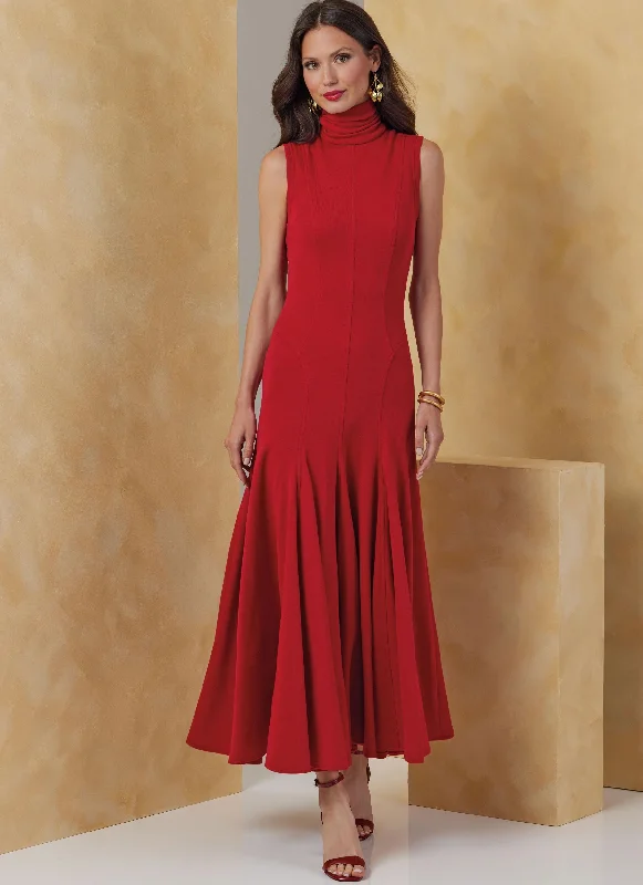 Fashionable Women's Wardrobe Vogue Knit Dress V2064