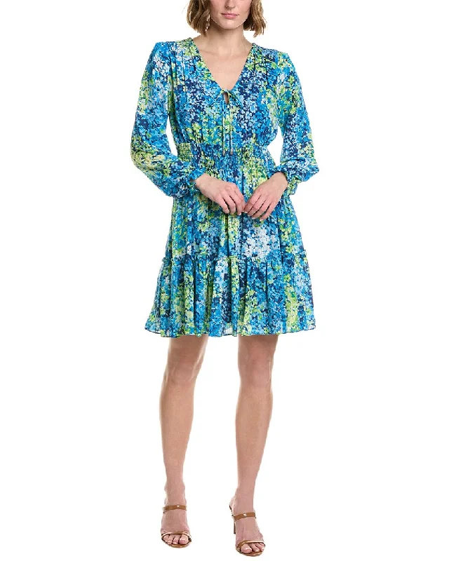 Women's Plus-Size Garments Taylor Dot Print A-Line Dress