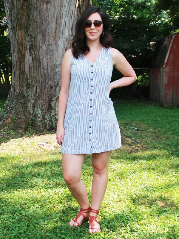 Women's Layered Outfit Pattern Scout Hana Tank and Dress