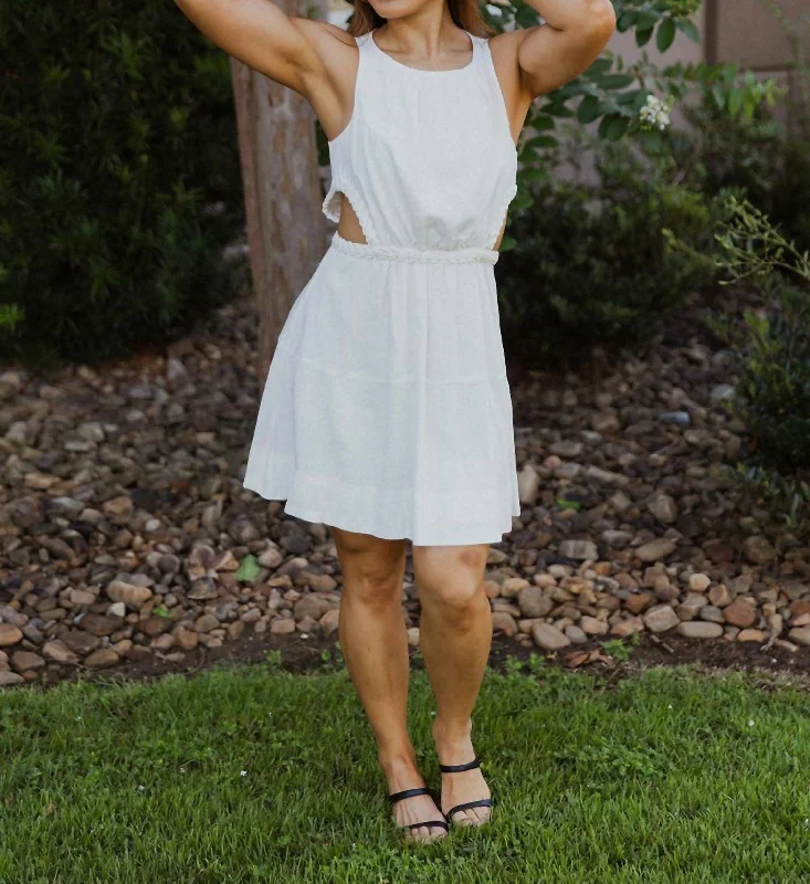 Women's Stylish Casual Garments 7 Summers Ago Dress In White