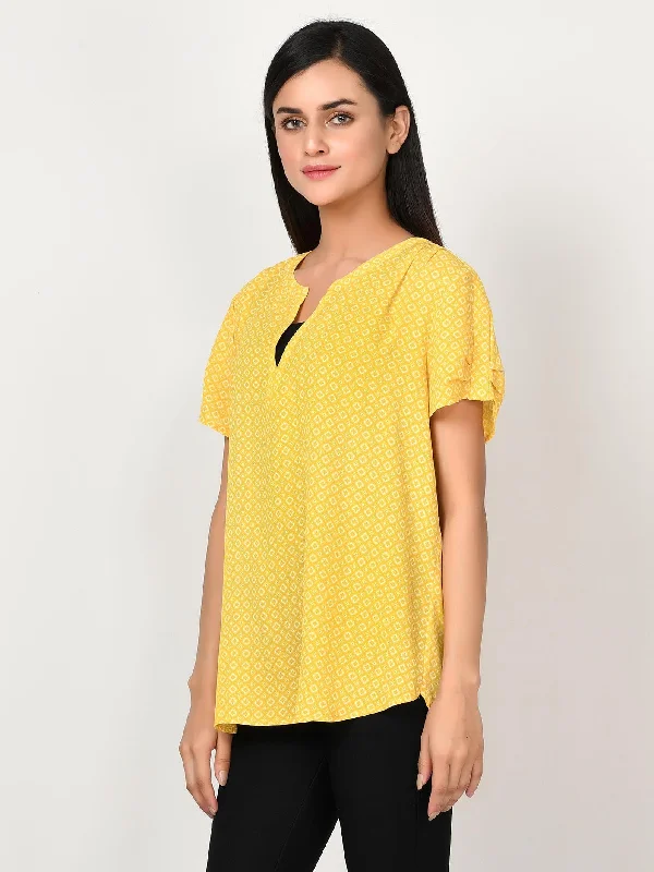 Edgy Fashion Printed Grip Top
