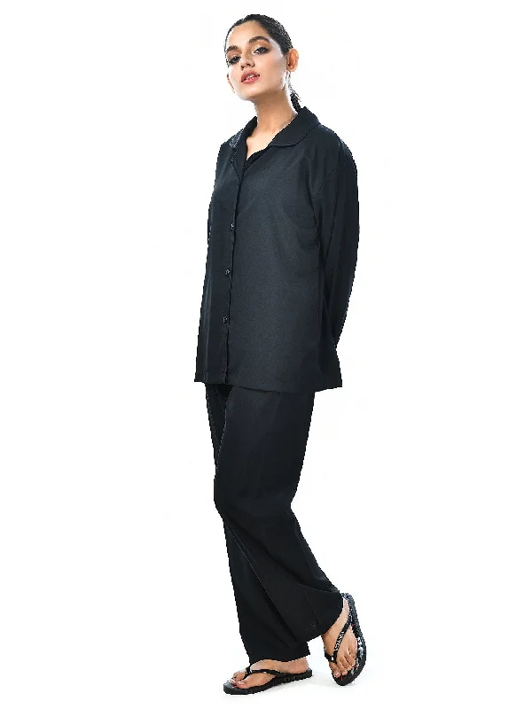 Bold Prints Casual Chic Cotton Plain Sleep Wear