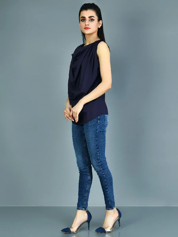 Evening Elegance Draped Top