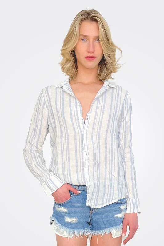 Women's Urban Fashion Romy Shirt - Washed Stripe