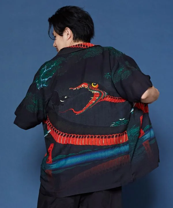 Premium Fabrics UKIYOE Print Men's Shirt