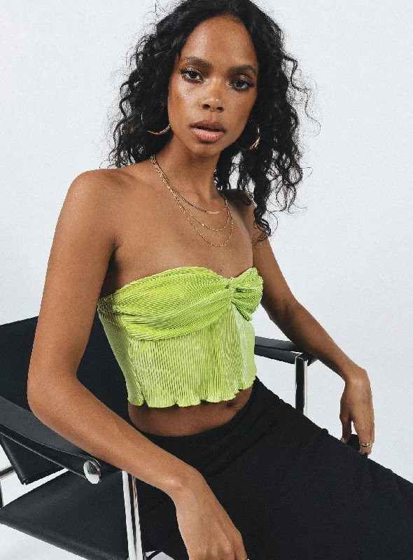 Summer Sale Bettye Twist Top Green