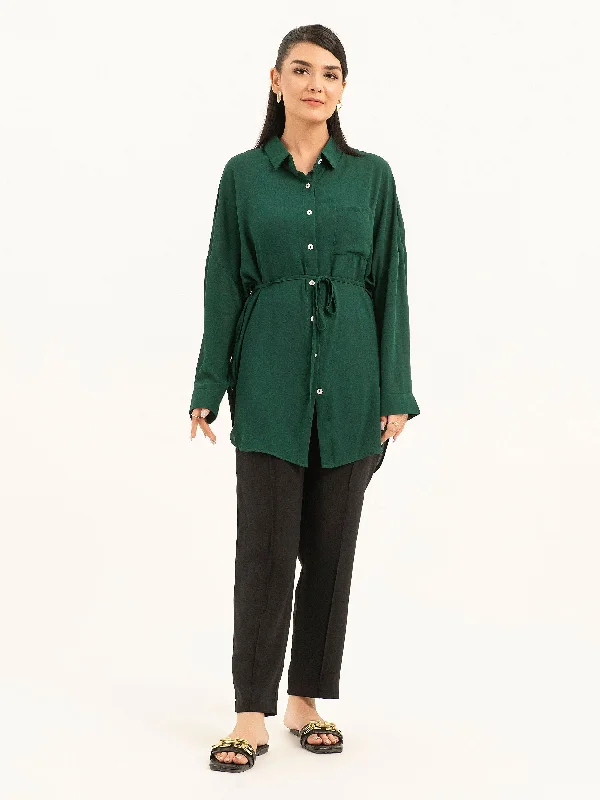 Premium Fabrics Belted Top