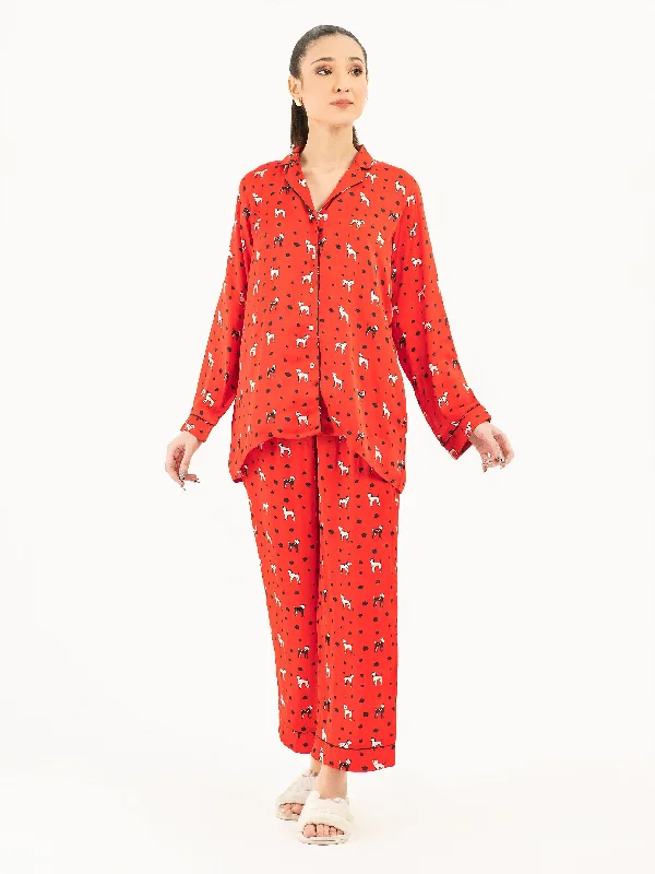 Exclusive Online Sale Printed Silk Sleepwear