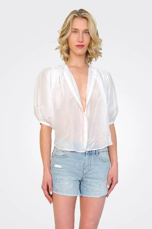 Relaxed Fashion Paris Top - White