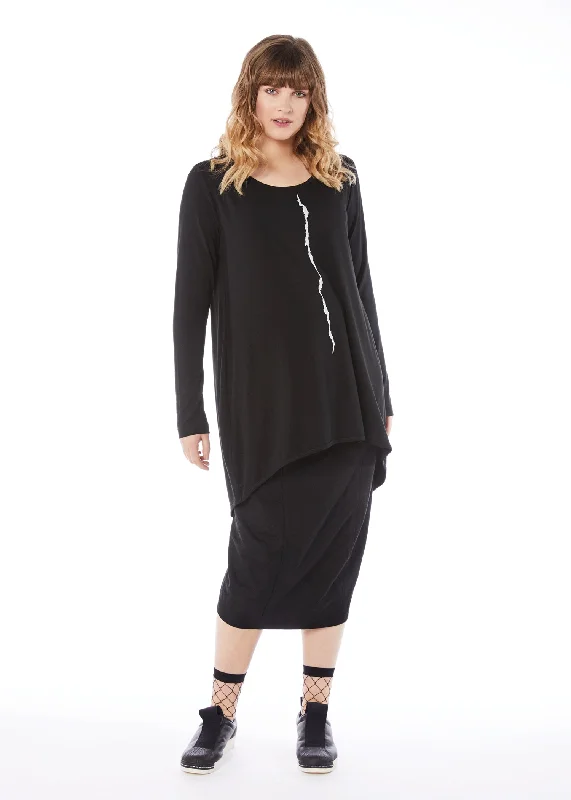 Special Offer Aligned Top - Black Cloud
