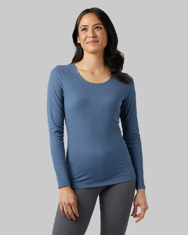 Online Boutique Clothing WOMEN'S SOFT RIB SCOOP TOP