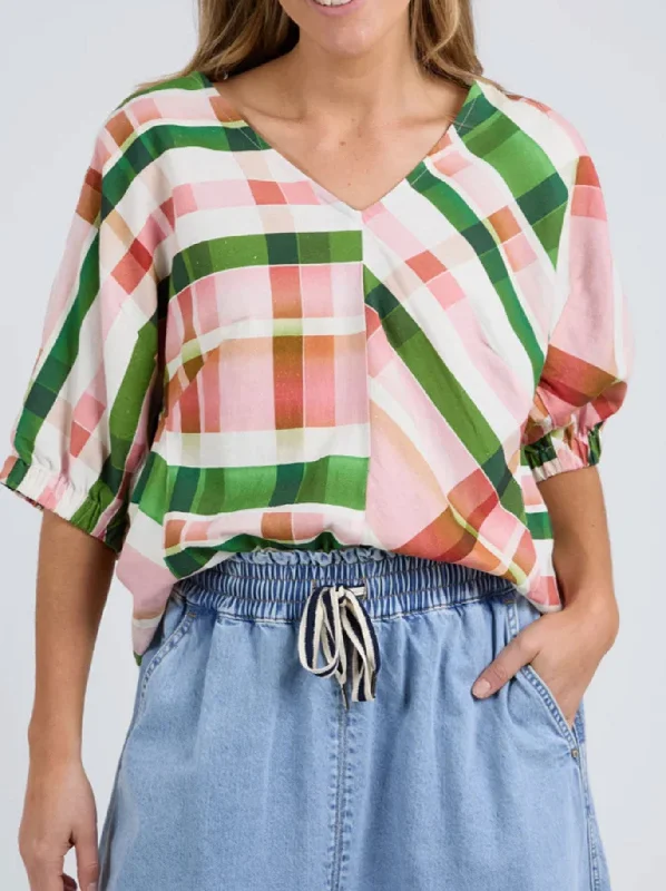 Limited Time Offer ELM BREE CHECK TOP