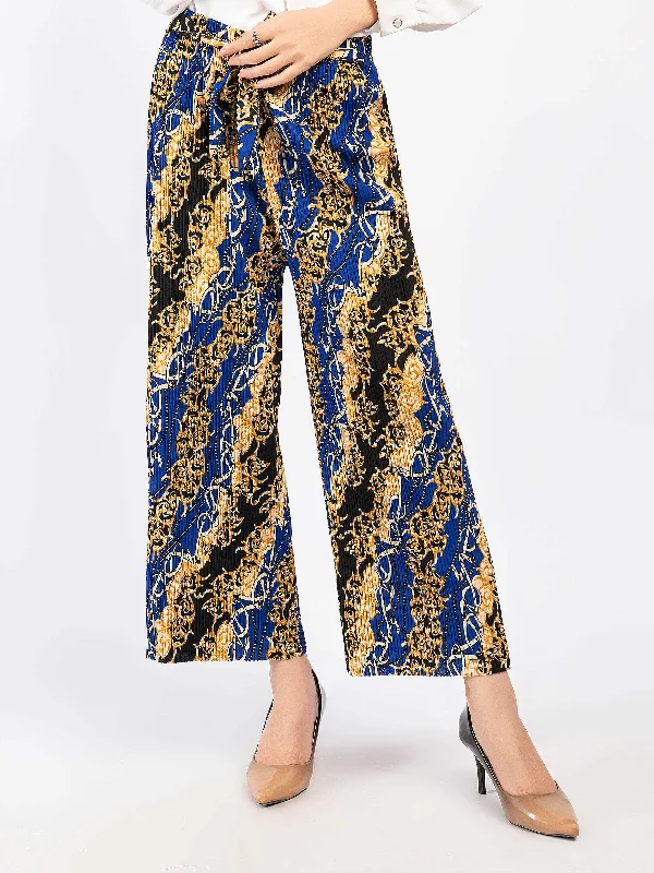 Chic Styles Printed Jersey Culottes