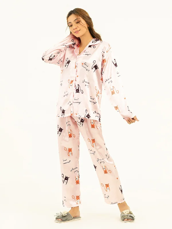 Flash Sale Event Printed Silk Sleepwear