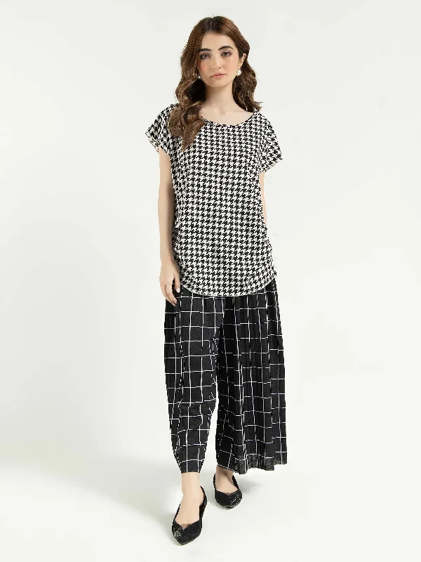 Timeless Elegance Printed Satin Top