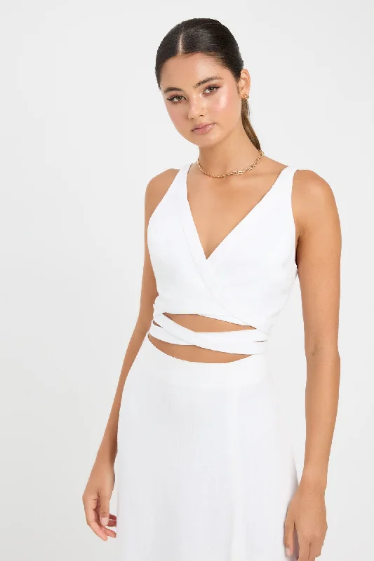 Holiday Glam Dixon Wrap Top