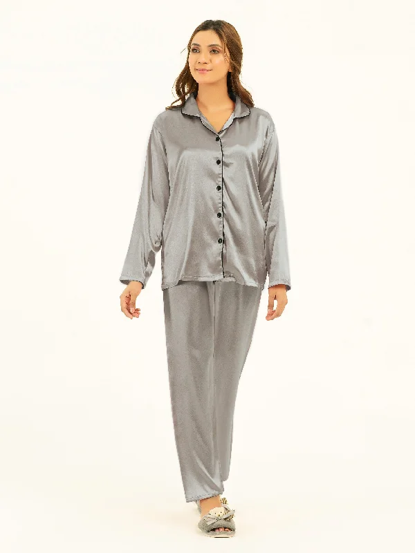 Chic Outfits Dyed Silk Sleepwear