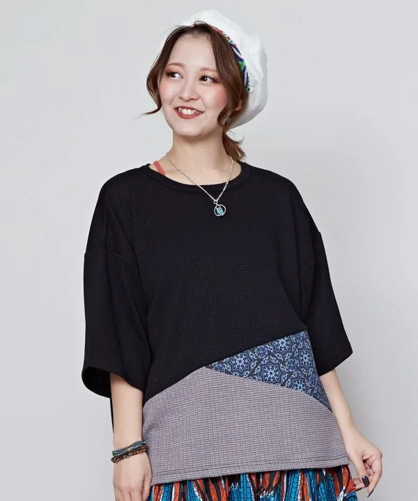 Unbeatable Prices Patchwork Slouchy Top