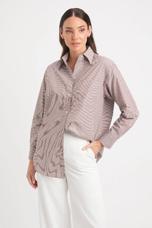 Vibrant Styles Gia Oversized Shirt