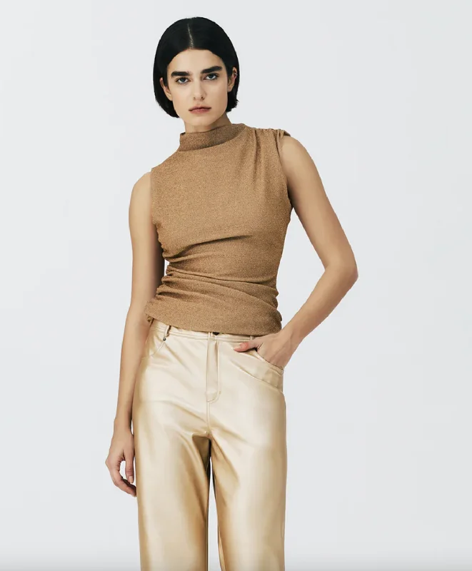 Fashion Essentials Omen Top - Sahara Brown
