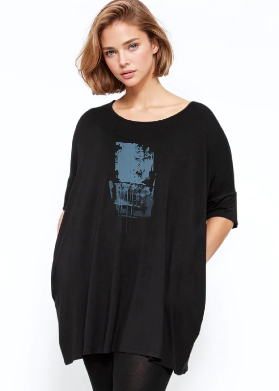 VIP Member Discount Fusion Top - Black Elemental Blue
