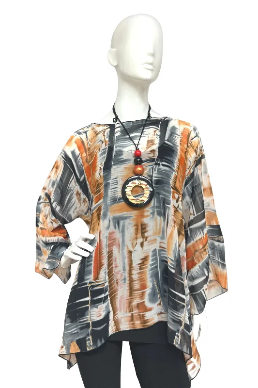 Latest Fashion Lior One Size Fits All Abstract Grey Print