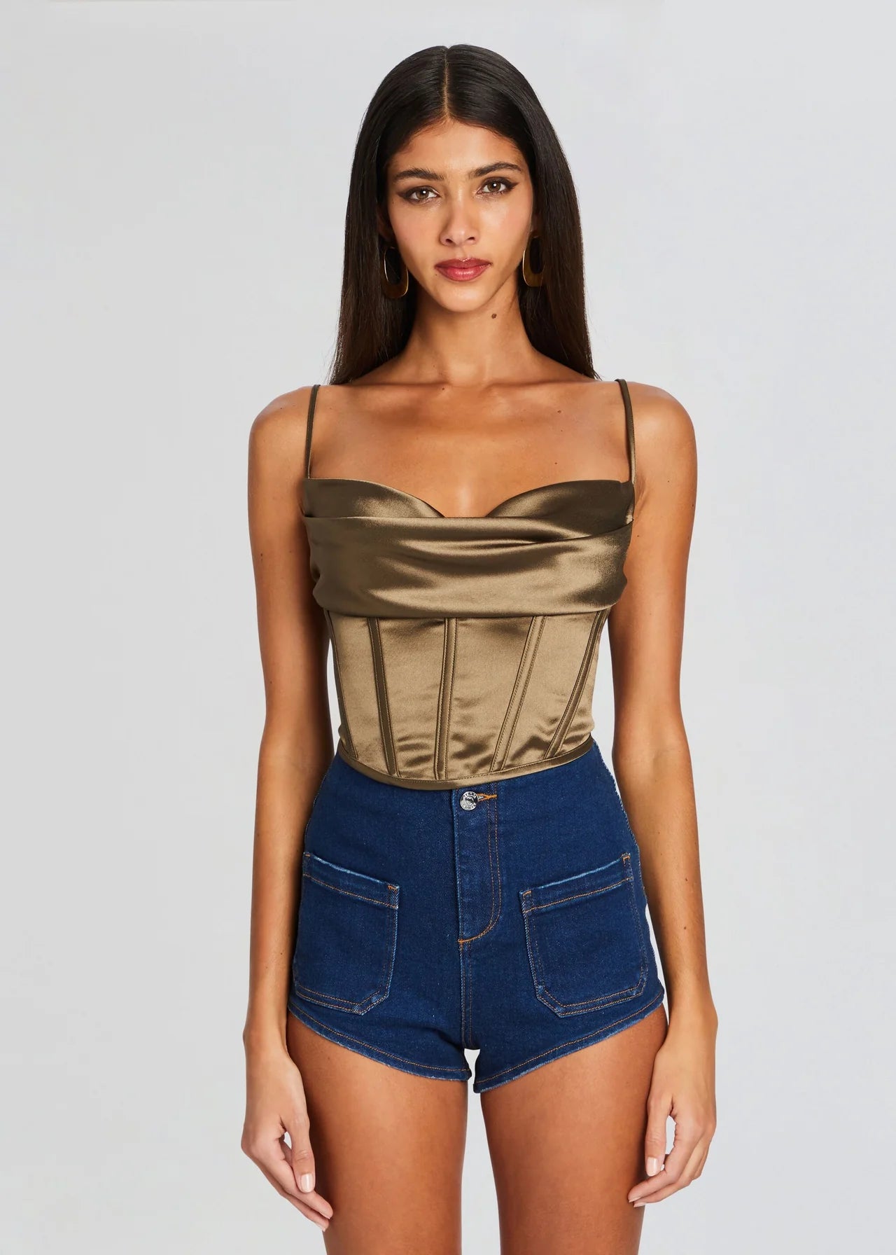 Online Boutiques Kasen Top - Military Green