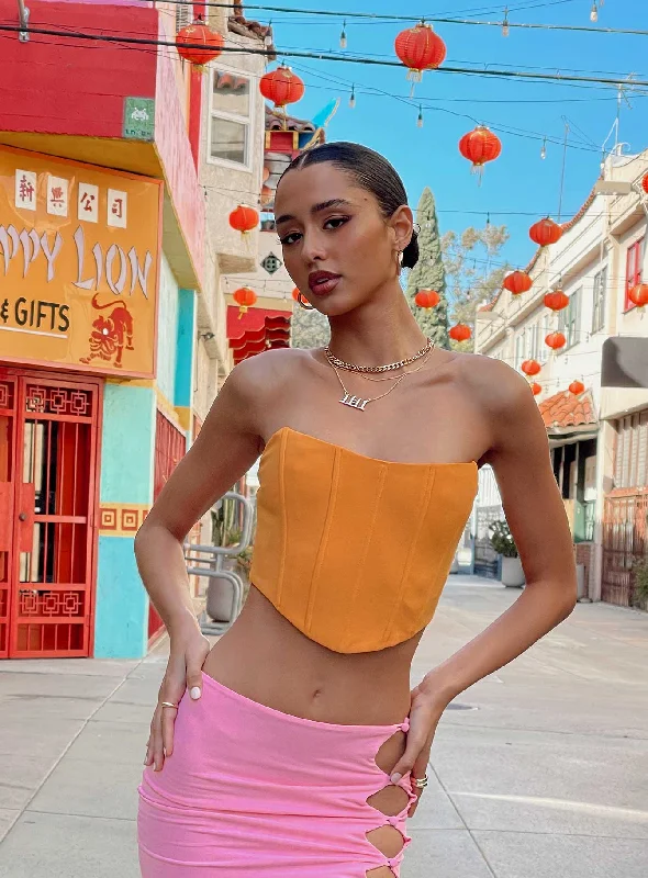 Relaxed Fashion Carlie Top Orange