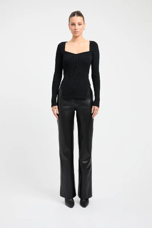 Rocker Chic Fashion Aster Merino Wool Top