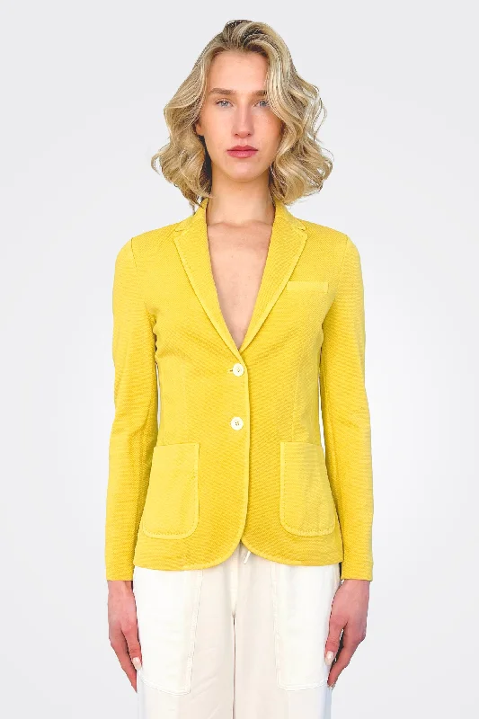 Enjoy Discount Single Breasted Slim Oxford - Lemon