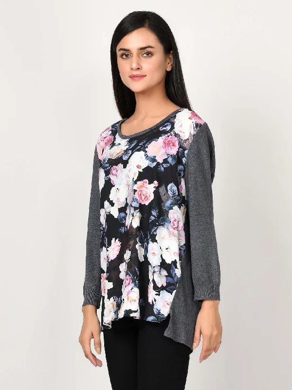 Casual Wear Printed Woolen Top
