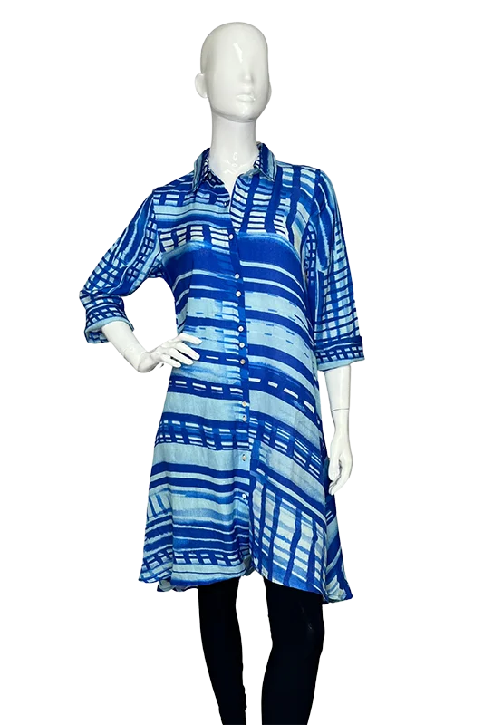 Trend Alert Lior Women's Long Shade Of Blue Shirt