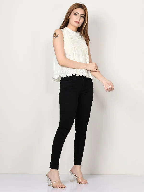 Bold Fashion Crinkled Silk Top