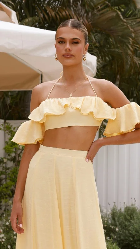 Boutique Dress Online Trista Top - Yellow