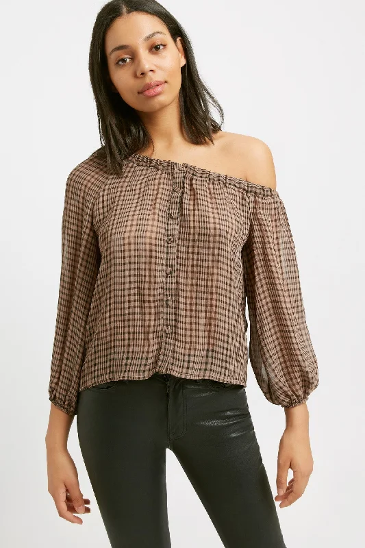 Eclectic Fashion Margot Check Top