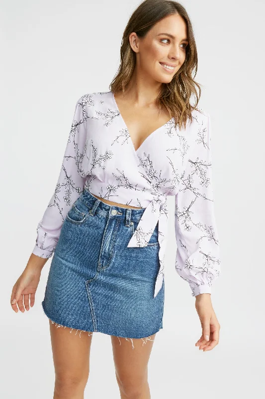 Chic Styles Leilani Wrap Top