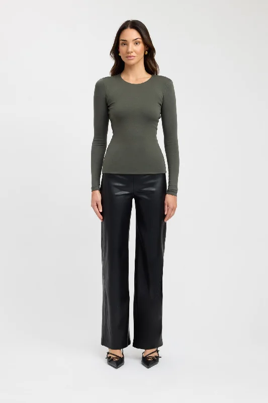 High End Fashion High Crew Top