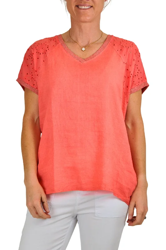 End Of Season Clearance WOVEN S/S TOP - 10/8529U