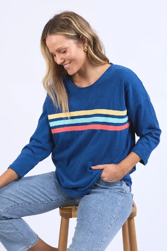 Trend Leading Collection Elm Horizon Sweat Dark Sapphire