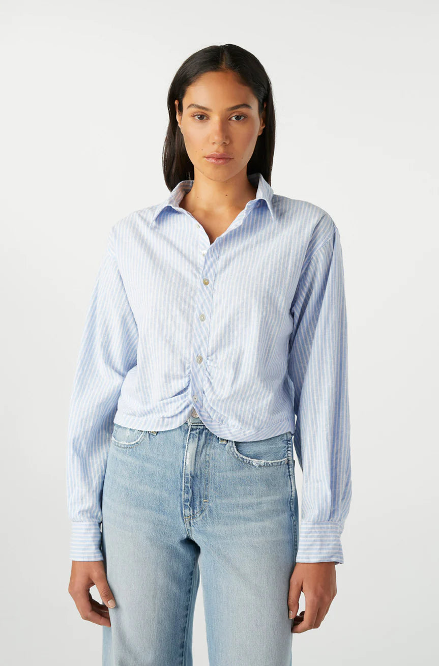 Casual Fashion Anna Mae Shirt - Sky Blue
