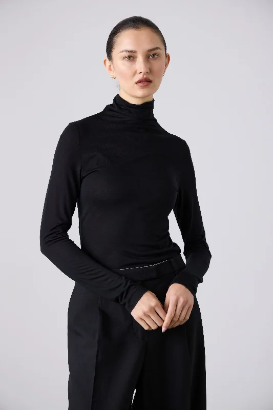 Fashion Forward Laing Tencel Polo - Black