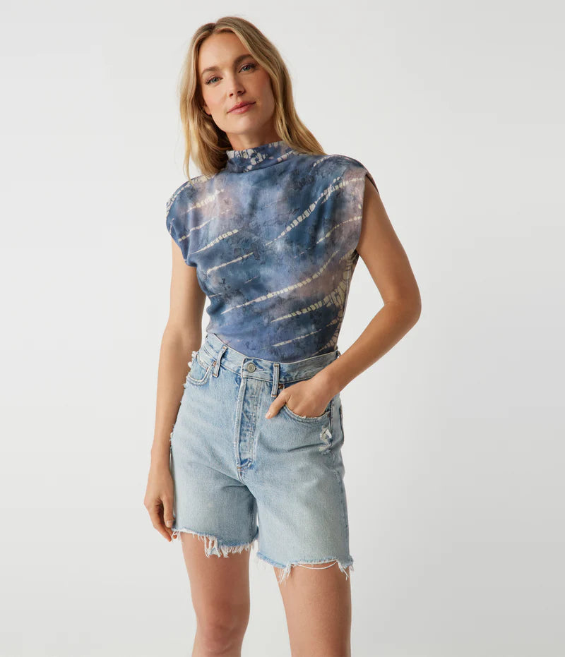 Casual Fashion Aria Double Dye Top - Nocturnal Combo
