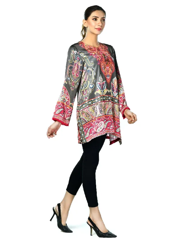 Evening Looks Embellished Silk Top