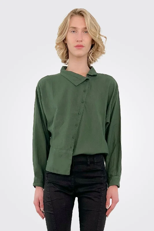 Enjoy Discount Asymmetrical Shirt - Fir