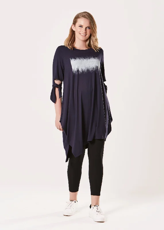 Casual Chic Vivienne Top - Navy Pearl