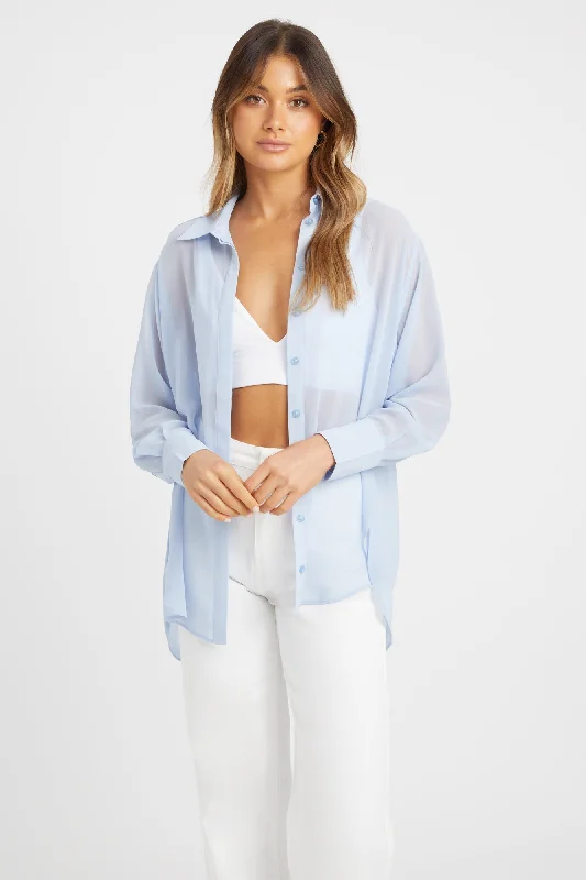 Sophisticated Style Sheer Julia Shirt
