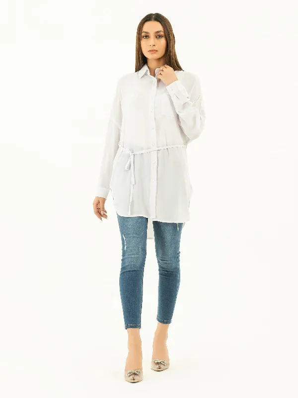 Rocker Chic Fashion Belted Grip Top